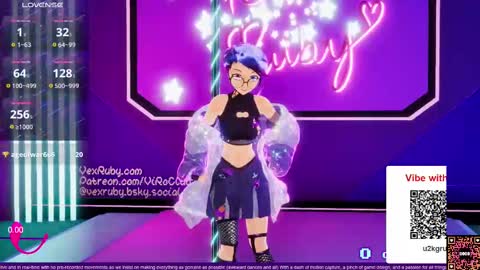 Snapshot of vexruby chatting on 09/21/25, 12:12 Vex Ruby online show from 09/21/25, 12:12