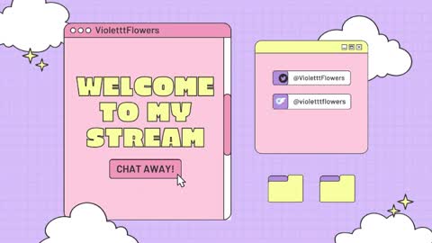 Snapshot of violetttflowers chatting on 05/25/26, 04:46 Violet Flowers online show from 05/25/26, 04:46