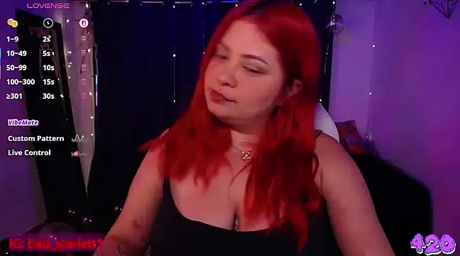 Snapshot of bad_scarlett1 chatting on 03/14/25, 11:43 bad scarlett1 online show from 03/14/25, 11:43