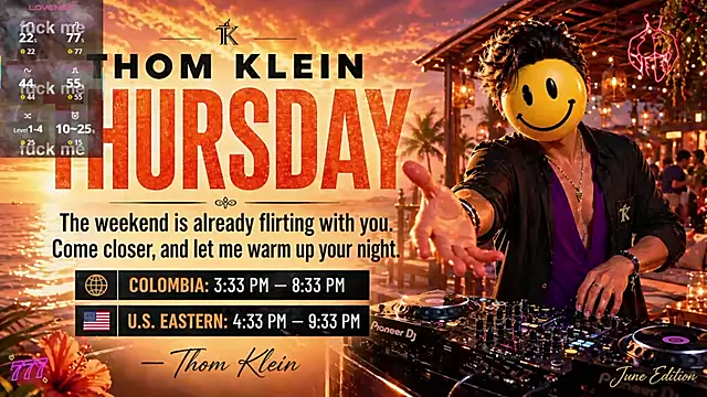 Snapshot of thomklein chatting on 06/11/26, 08:40 thomklein online show from 06/11/26, 08:40