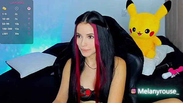 Snapshot of melanyrouse1 chatting on 10/25/25, 08:25 melanyrouse1 online show from 10/25/25, 08:25