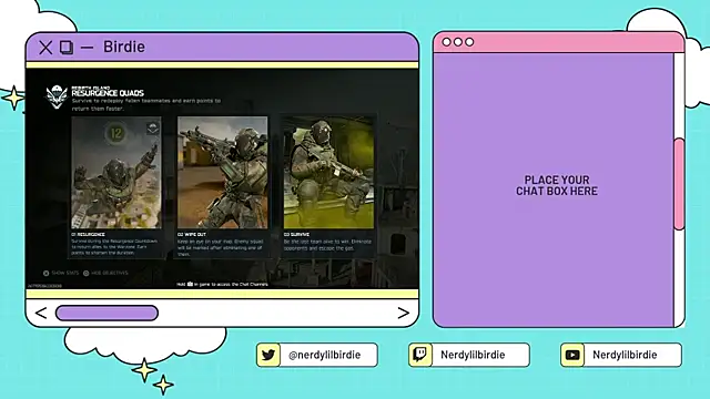Nerdylilbirdie online show from 01/09/26, 07:33