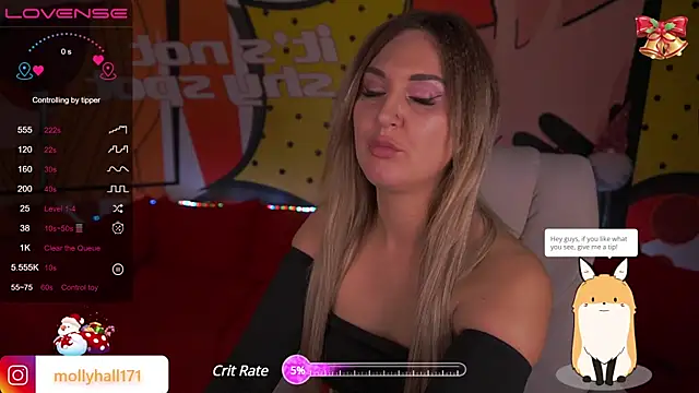 Snapshot of MollyHallss chatting on 12/19/24, 12:45 MollyHallss online show from 12/19/24, 12:45