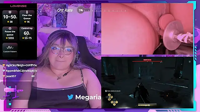 Snapshot of MegariaB chatting on 01/25/25, 07:38 MegariaB online show from 01/25/25, 07:38