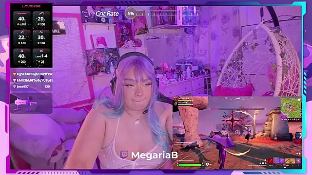 Snapshot of MegariaB chatting on 02/22/25, 07:56 MegariaB online show from 02/22/25, 07:56