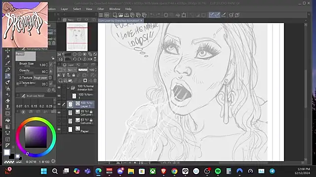 Snapshot of DrenchedArt chatting on 12/12/24, 08:10 DrenchedArt online show from 12/12/24, 08:10