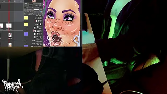 Snapshot of DrenchedArt chatting on 01/13/25, 05:44 DrenchedArt online show from 01/13/25, 05:44