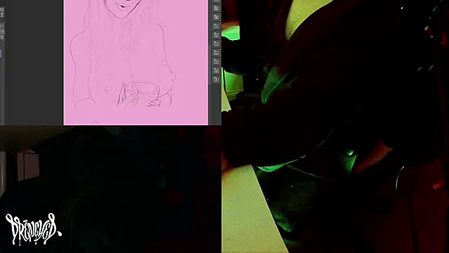 Snapshot of DrenchedArt chatting on 02/21/25, 07:23 DrenchedArt online show from 02/21/25, 07:23