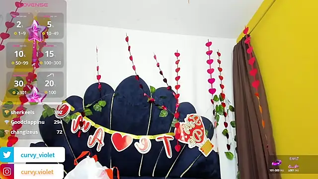 CurvyViolet online show from 02/17/25, 12:16