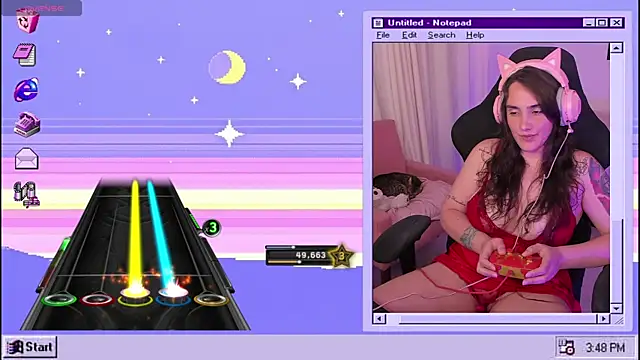 Snapshot of HaubDark chatting on 01/17/25, 12:42 HaubDark online show from 01/17/25, 12:42