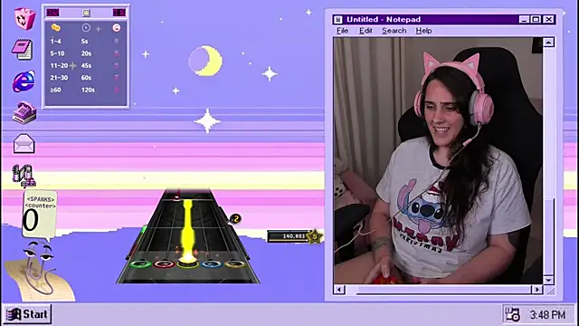 Snapshot of HaubDark chatting on 01/22/25, 12:59 HaubDark online show from 01/22/25, 12:59