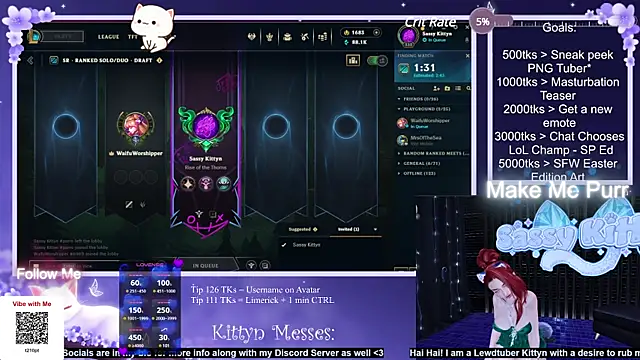 SassyKittyn online show from 03/17/25, 07:02