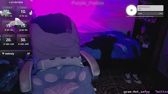 Purple Pookie online show from 01/05/25, 06:35