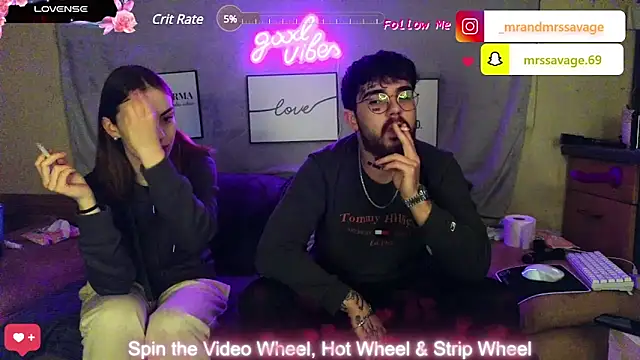 Snapshot of MrAndMrsSavage chatting on 01/19/25, 12:39 MrAndMrsSavage online show from 01/19/25, 12:39