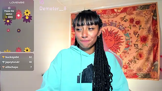 Snapshot of Demeter__ chatting on 02/19/25, 02:01 Demeter online show from 02/19/25, 02:01