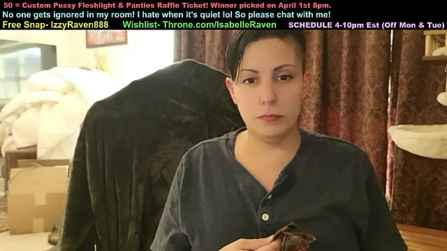 Snapshot of IsabelleRaven chatting on 03/20/26, 09:52 IsabelleRaven online show from 03/20/26, 09:52