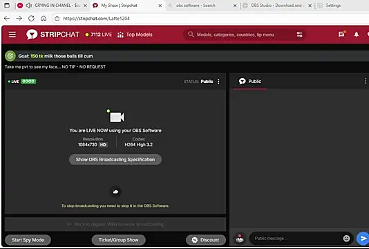 Snapshot of Latte1204 chatting on 10/18/25, 10:38 Latte1204 online show from 10/18/25, 10:38