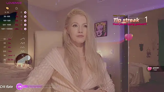 Snapshot of Talulaa chatting on 12/01/24, 11:47 Talulaa online show from 12/01/24, 11:47