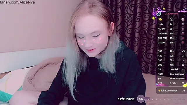 AliceNya cute online show from 10/13/25, 04:34