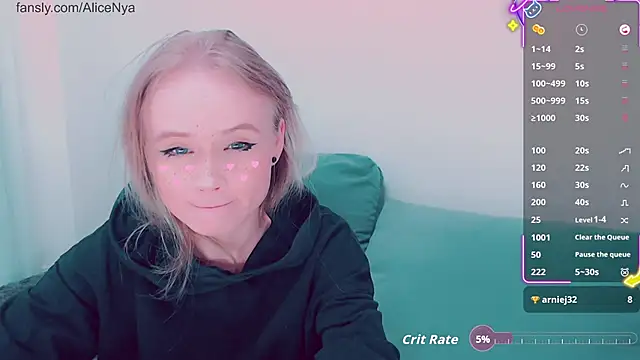 AliceNya cute online show from 11/23/25, 03:39