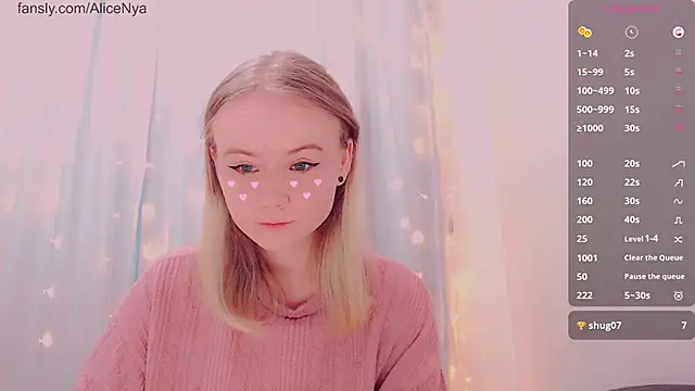 AliceNya cute online show from 01/11/26, 07:24