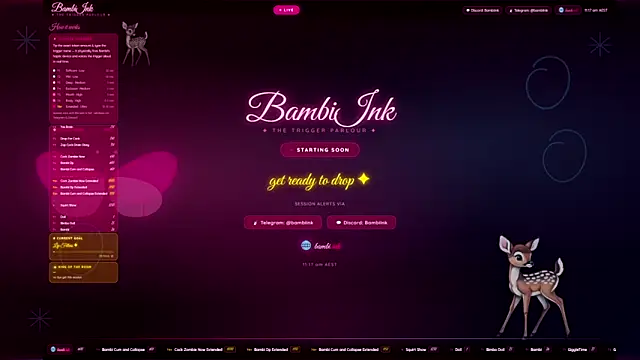 Snapshot of BambiInkXXX chatting on 04/16/26, 01:17 BambiInkXXX online show from 04/16/26, 01:17