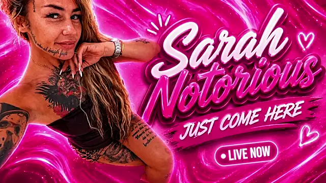 Snapshot of SarahNotorious chatting on 07/29/26, 10:08 SarahNotorious online show from 07/29/26, 10:08