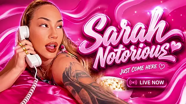 Snapshot of SarahNotorious chatting on 07/30/26, 09:36 SarahNotorious online show from 07/30/26, 09:36