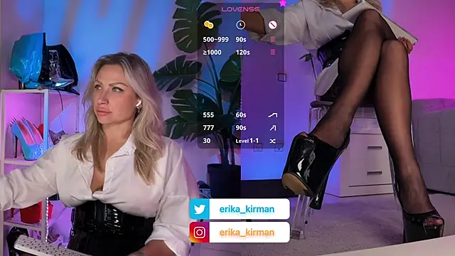 Snapshot of Erika_Kirman chatting on 06/16/26, 10:07 Erika Kirman online show from 06/16/26, 10:07