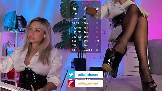 Snapshot of Erika_Kirman chatting on 06/18/26, 12:53 Erika Kirman online show from 06/18/26, 12:53