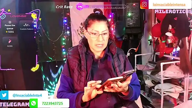 Snapshot of LaInsaciableIntensa chatting on 06/14/26, 01:58 LaInsaciableIntensa online show from 06/14/26, 01:58