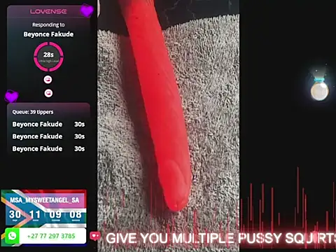 Snapshot of MySweetAngelsSA chatting on 10/29/25, 10:50 MySweetAngelsSA online show from 10/29/25, 10:50