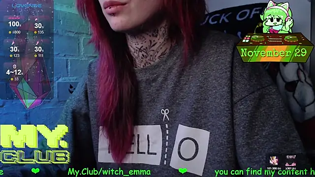 Witch Emma online show from 11/29/25, 09:23