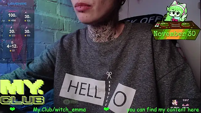 Witch Emma online show from 11/30/25, 01:26