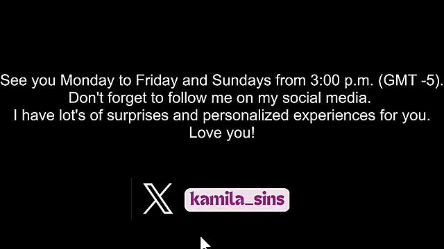 kamila sins online show from 02/13/25, 08:03