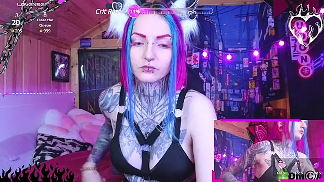 Snapshot of NekoCyber chatting on 12/25/24, 04:22 NekoCyber online show from 12/25/24, 04:22