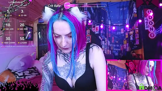 Snapshot of NekoCyber chatting on 02/13/25, 05:37 NekoCyber online show from 02/13/25, 05:37