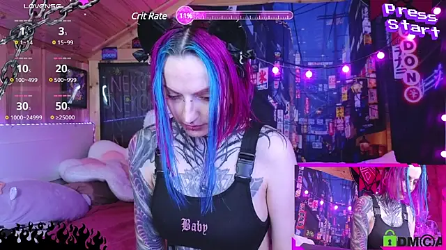 Snapshot of NekoCyber chatting on 03/10/25, 05:11 NekoCyber online show from 03/10/25, 05:11