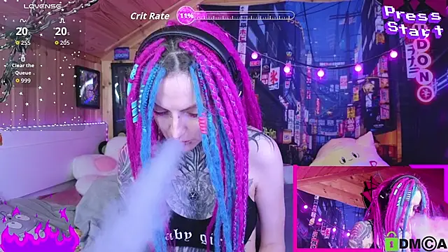 Snapshot of NekoCyber chatting on 10/05/25, 04:55 NekoCyber online show from 10/05/25, 04:55