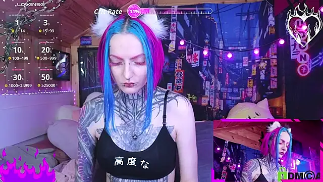 Snapshot of NekoCyber chatting on 11/22/25, 05:17 NekoCyber online show from 11/22/25, 05:17