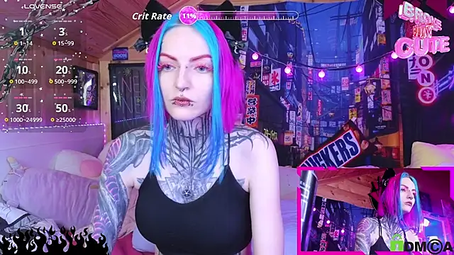 Snapshot of NekoCyber chatting on 12/03/25, 04:53 NekoCyber online show from 12/03/25, 04:53