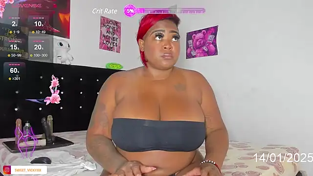 Snapshot of SWEETVICKY_XX chatting on 01/14/25, 08:04 SWEETVICKY XX online show from 01/14/25, 08:04